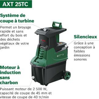 Broyeur de végétaux Bosch AXT 25 TC
